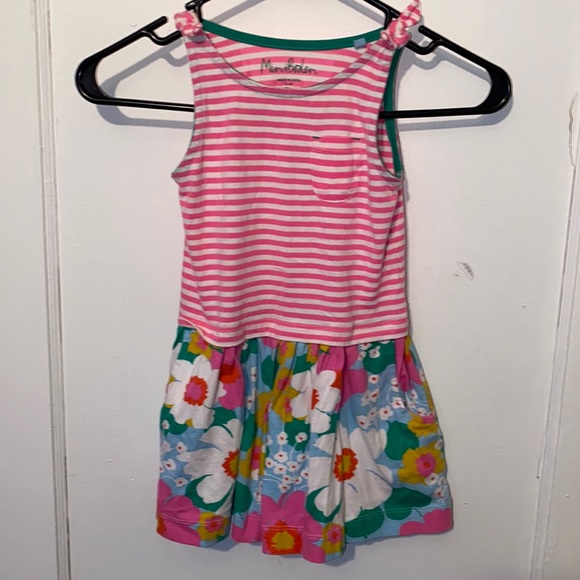 Mini Boden Other - ✨✨HP Mini Boden floral and striped summer dress sleeveless with pockets